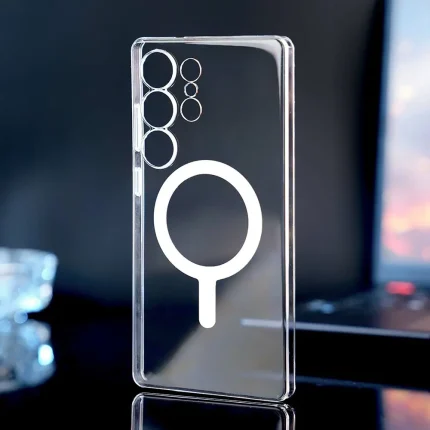 Samsung Full Clear Back Cover with Magnetic