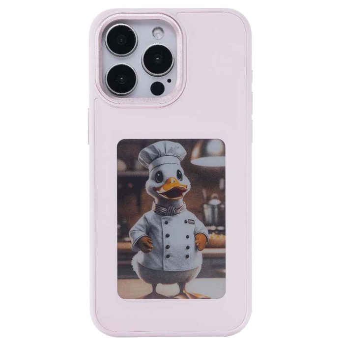 Color e ink phone case for iPhone 15 Pro Max