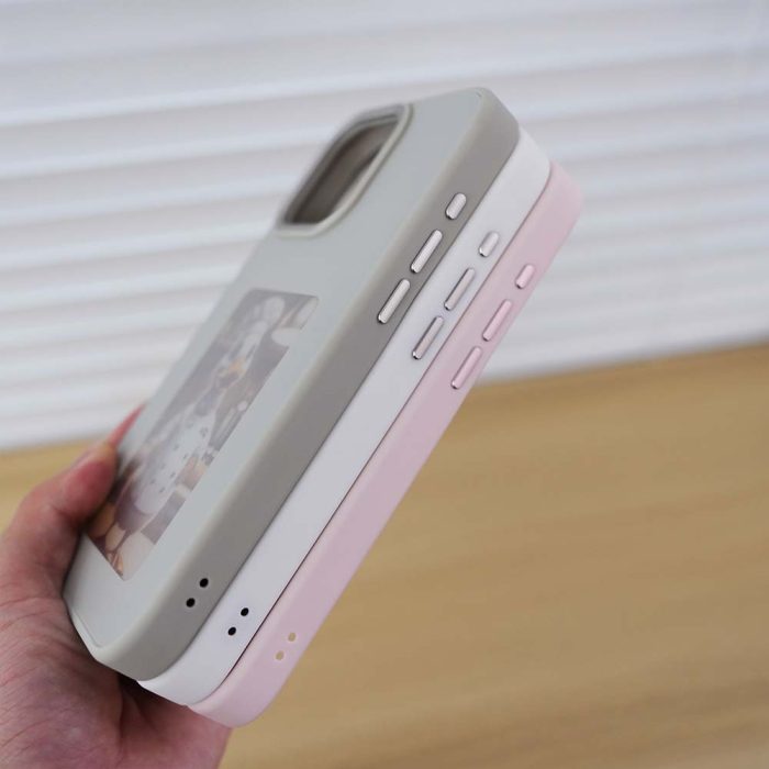 NFC ink screen mobile phone case frosted metal button