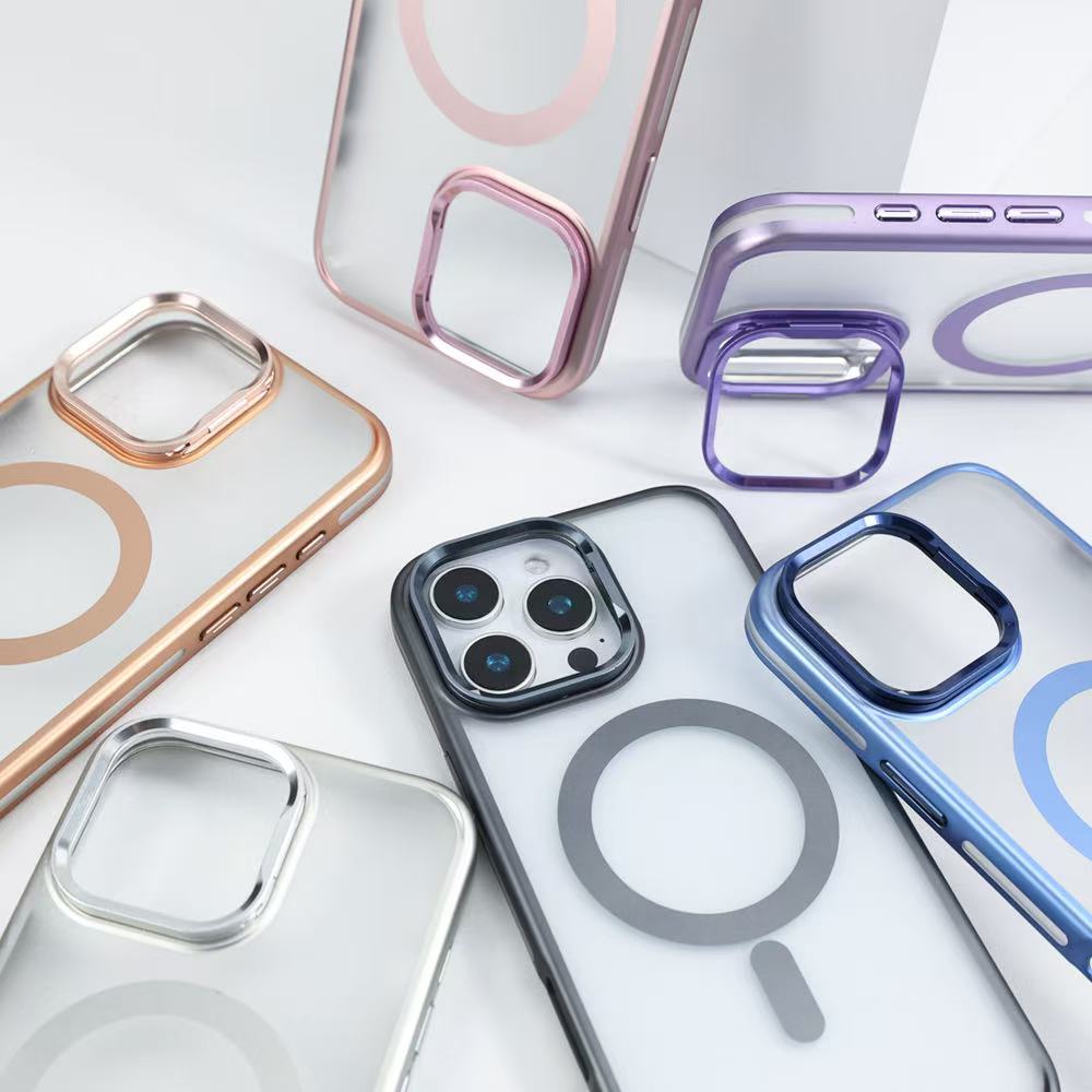 OEM customized phone cases in various colors with MagSafe compatibility by phone case manufacturer