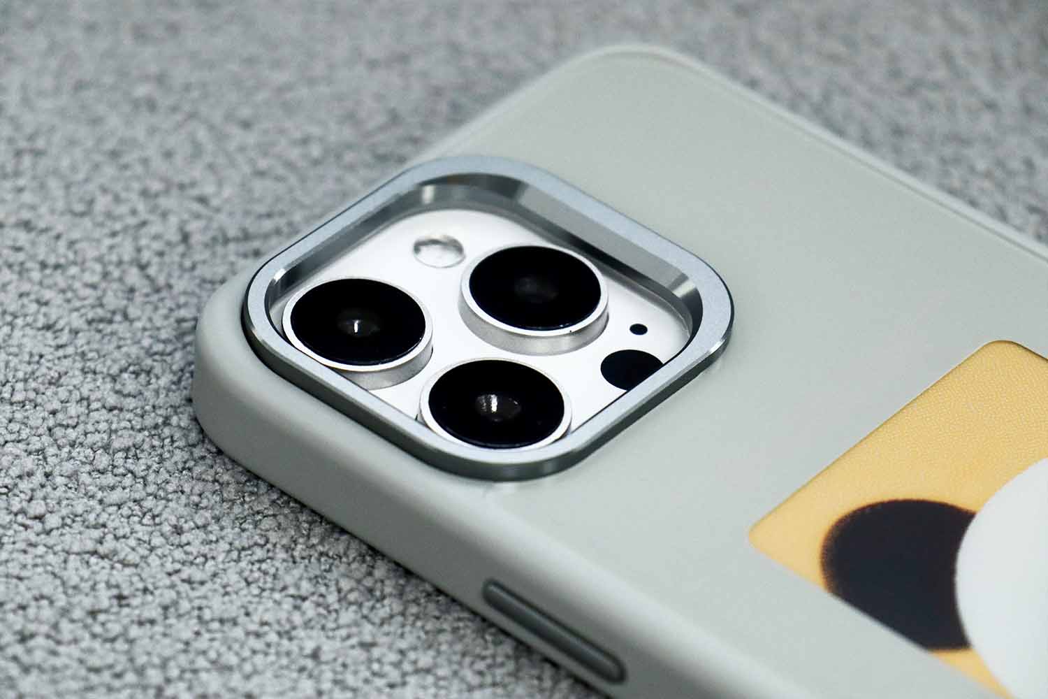 Smart NFC phone case metal lens frame