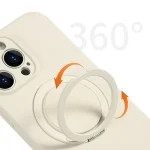 Mobile phone case holder with 360 degree ring on back