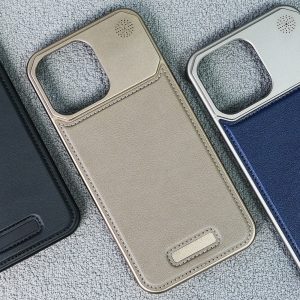 Leather phone case for iPhone 16 Pro Max