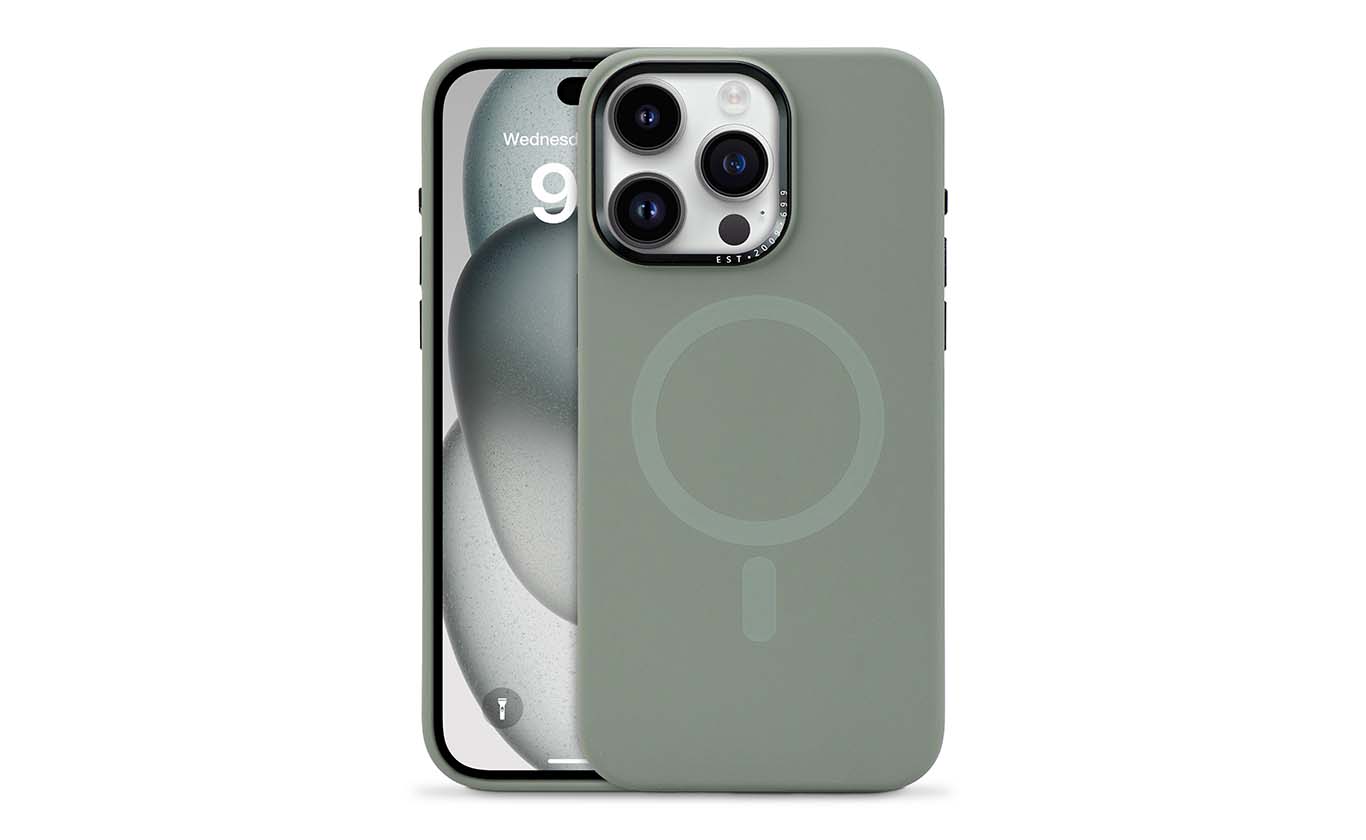 Silicone phone cases in various colors with a circular pattern.
