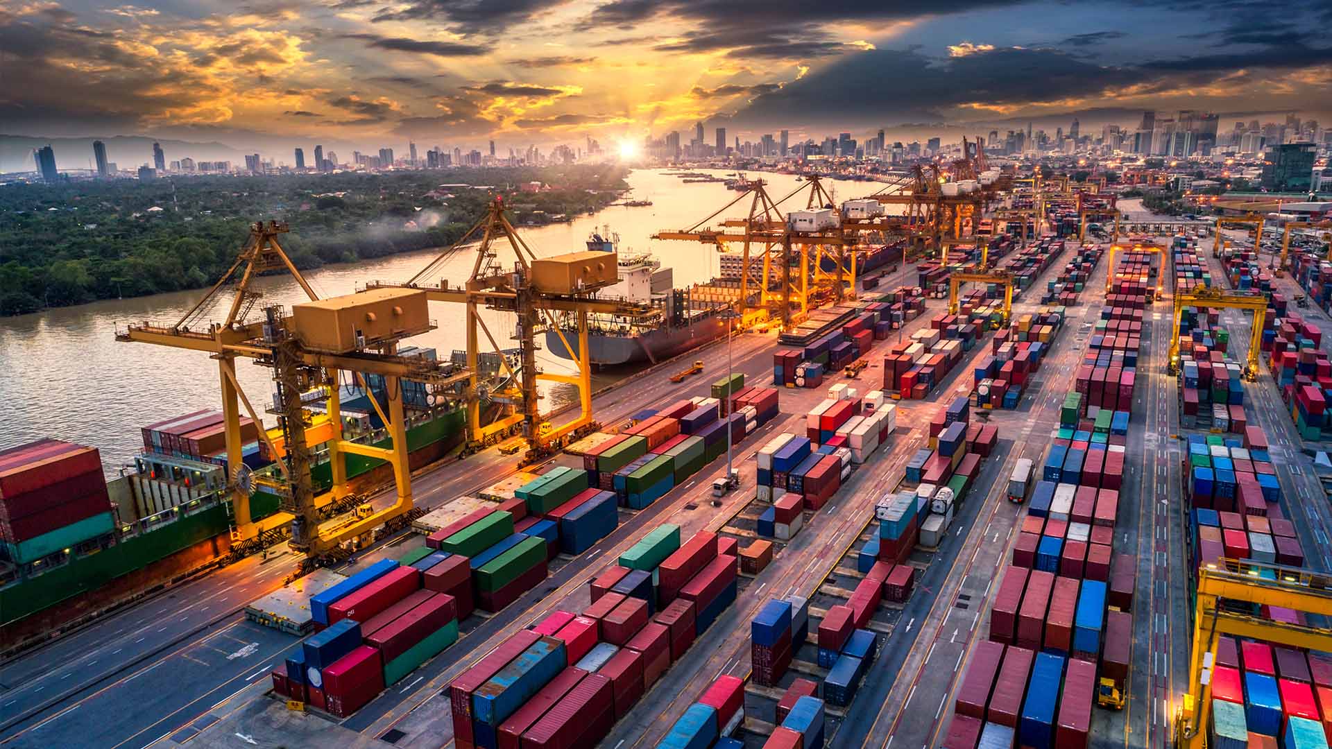 Showing the shipping yard for cellular phone cases wholesale