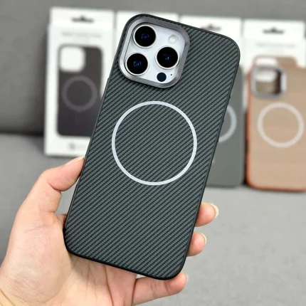 Dragon Armor Fiber Pattern Magnetic Phone Case