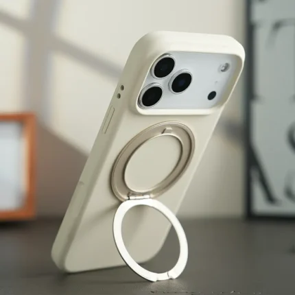 2.0mm Big Camera Liquid Silicone Case with 360-degree Rotating Holder