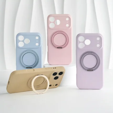 2.0mm Lens Camera Liquid Silicone Case with 360° Rotating Holder
