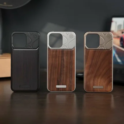 Linear Walnut Aromatherapy Case with Magnetic Absorption