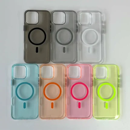 Metal Button integrated PC Magnetic Case