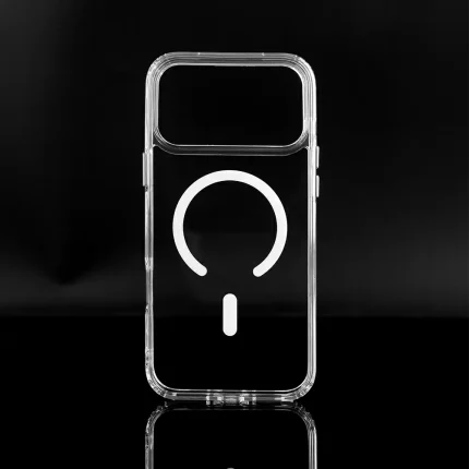PC+TPU Metal Button Clear Back Cover