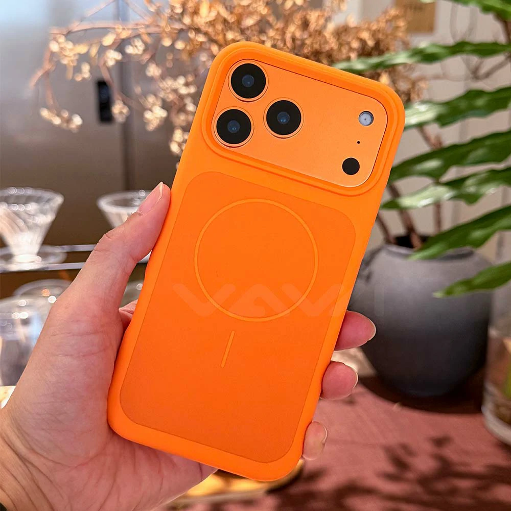 Back plate magnetic liquid silicone phone case (6)